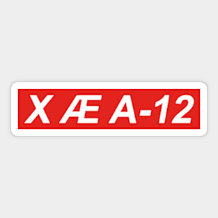 X Æ A-12 Elon Musk Son Meme Sticker